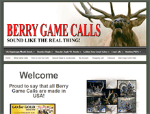 Tablet Screenshot of berryhuntingcalls.com